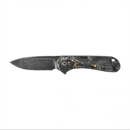 Saliekamais nazis Civivi Elementum C907C-DS1 shredded carbon fiber / golden black