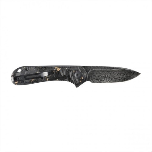 Складной нож Civivi Elementum C907C-DS1 shredded carbon fiber / golden black
