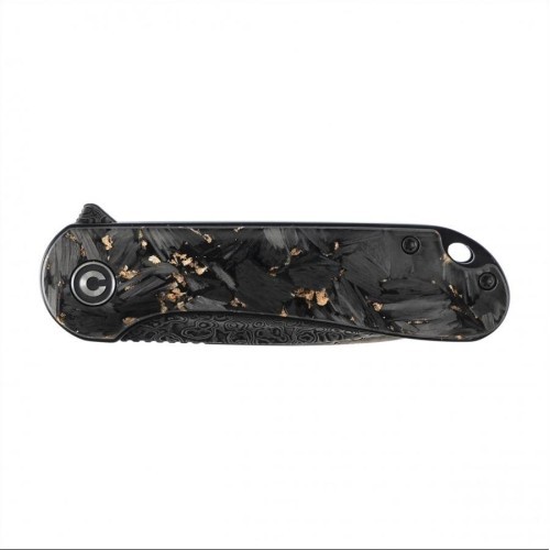 Складной нож Civivi Elementum C907C-DS1 shredded carbon fiber / golden black