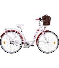 Pilsētas velosipēds Saveno Bridget NEX7 28" - 2025 - Balts