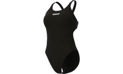 Женский купальник Swim Tech, однотонный чёрный, W 32 - 550