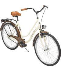 Dviratis AZIMUT Retro 26" 2023 cream