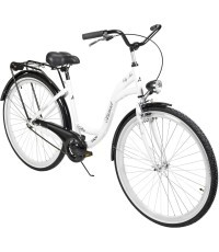 Dviratis AZIMUT City Lux 28" 2023 white-black