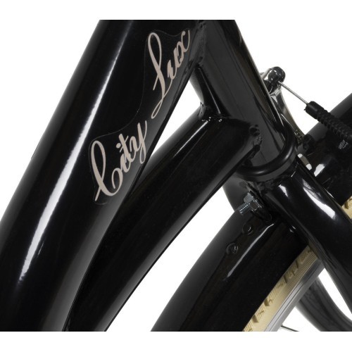 Dviratis AZIMUT City Lux 26" 2023 melns-krēms