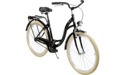 Dviratis AZIMUT City Lux 26" 2023 melns-krēms