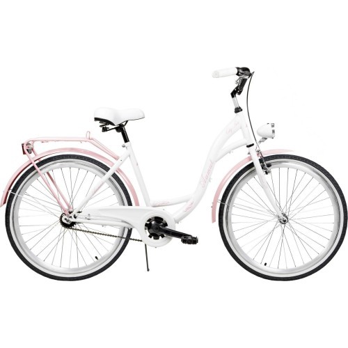 Velosipēds AZIMUT City Lux 26" 2025 white-pink
