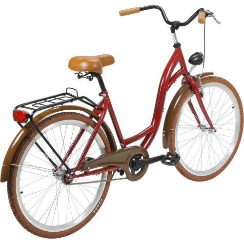 Dviratis AZIMUT City Lux 26" 2023 bordo-brūns