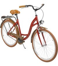 Dviratis AZIMUT City Lux 26" 2023 bordo-brūns