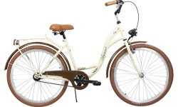 Dviratis AZIMUT City Lux 26" 2023 cream-brown