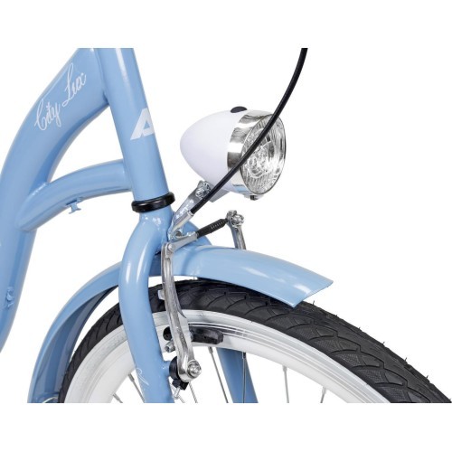 Velosipēds AZIMUT City Lux 26" 2025 gaiši zils-balts