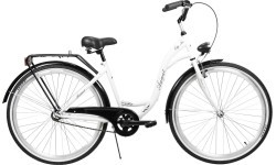 Dviratis AZIMUT City Lux 28" 2023 white-black