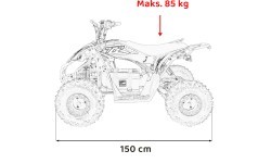 Quad Vehicle DESERT STORM LIFT Blue