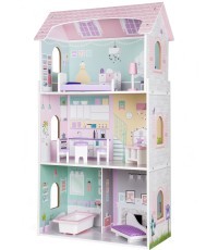 Wooden Dollhouse Ecotoys Blueberry Residence