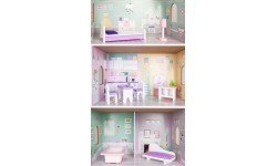 Koka leļļu māja Ecotoys Blueberry Residence