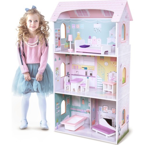 Koka leļļu māja Ecotoys Blueberry Residence
