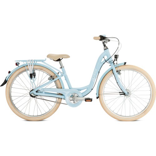 Dviratis PUKY Skyride 24-3 Classic Alu retro zils