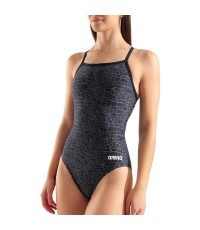 Sieviešu peldkostīms Snakeskin Lightdrop Back, melns, 38 - 500
