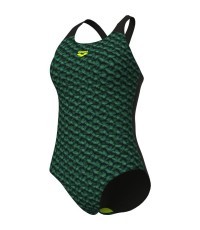 Monogram Control Pro Low B sieviešu peldkostīms, tumši zaļš/melns, 38 - 660