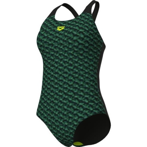 Monogram Control Pro Low B sieviešu peldkostīms, tumši zaļš/melns, 38 - 660