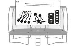 Ultim drošības tīkls DLX XL - stiprinājumi 410 un 500