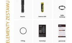 LED flashlight Fenix ​​E01 V2.0 black