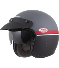 Мотошлем Cassida Oxygen Jawa OHC 2.0 матовый серый/красный/черный/белый