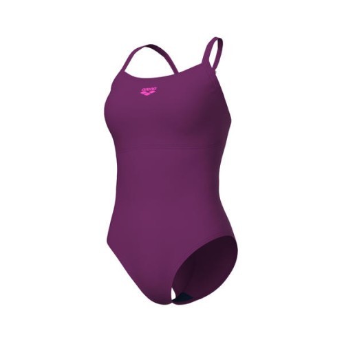 Sieviešu peldkostīms Solid Lightdrop Back, vīna sarkans, 38 - 950