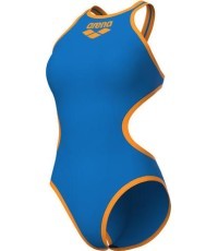 Peldkostīms W One Biglogo, Blue River-Fluo Orange, 34 - 833