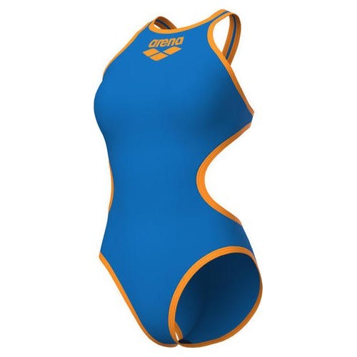 Купальник W One Biglogo, Blue River-Fluo Orange, 34 - 833
