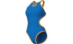 Купальник W One Biglogo, Blue River-Fluo Orange, 34 - 833