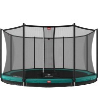 Батут BERG Favorit InGround 380 Green с защитной сеткой Comfort