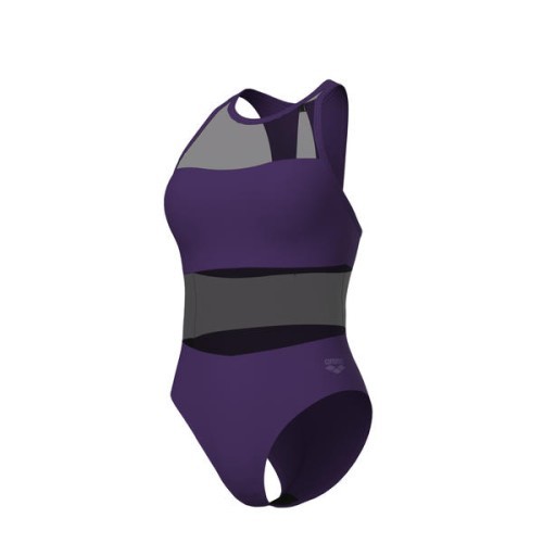 Peldkostīms W Mesh Panels Vent Back, dark plum, 38 - 900