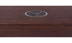 Pool Table / Dining Table, Rasson Trillium, 8 ft., Walnut, Standard Cloth yellow green