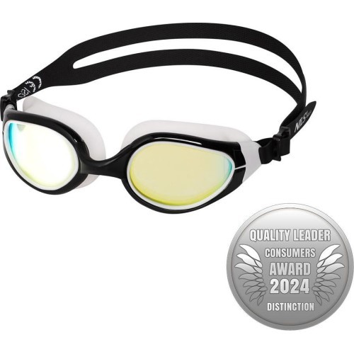 NILS AQUA NQG480MAF черно-белые очки для плавания