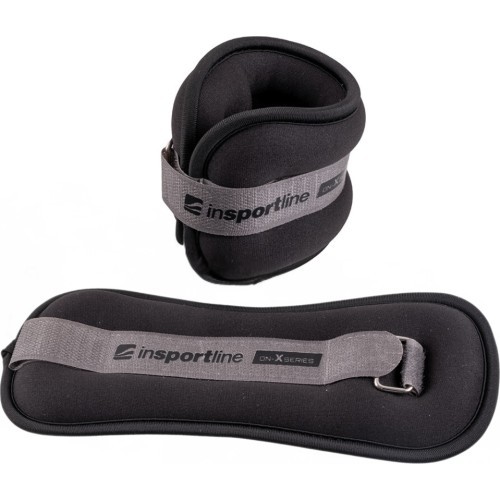 Potīšu/plaukstu svari inSPORTline ON-X Neoprener 2 x 2 kg - Melna