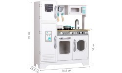Wooden Kitchen XXL with Washing Machine Ecotoys