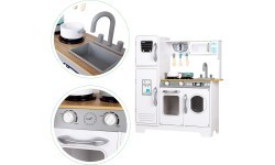 Wooden Kitchen XXL with Washing Machine Ecotoys