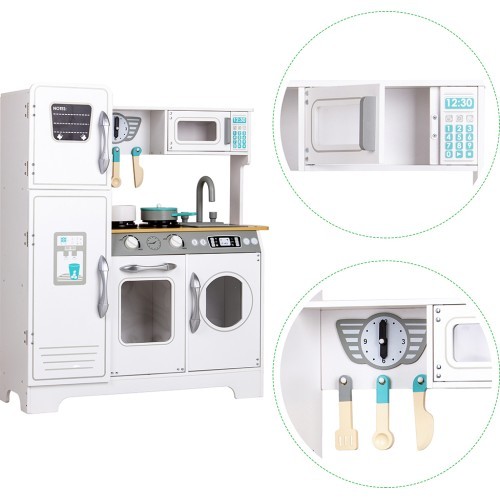 Wooden Kitchen XXL with Washing Machine Ecotoys