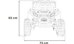 Elektromobilis Buggy UTV 2000M Racing, balts