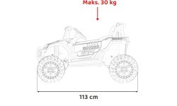 Электромобиль Buggy UTV 2000M Racing, белый