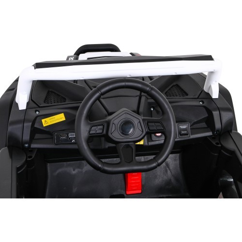 Elektromobilis Buggy UTV 2000M Racing, balts