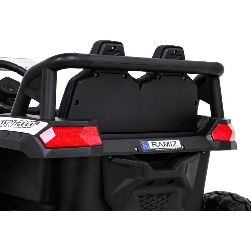 Elektromobilis Buggy UTV 2000M Racing, balts