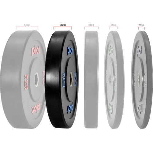 Pivot Fitness Pro Training Bumper Plates 20 kg Set