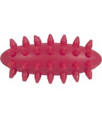 JAKOBS Massage egg with spikes hedgehog small 7 cm red