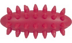JAKOBS Massage egg with spikes hedgehog small 7 cm red