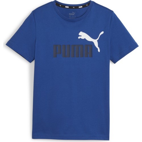 Puma Ess+ 2 Col Logo Tee pusaudžu krekls, zils 586985 21
