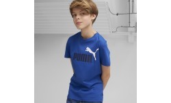 Puma Ess+ 2 Col Logo Tee Junior T-Shirt Blue 586985 21