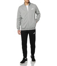 Мужской спортивный костюм Puma Clean Sweat Suit серый чёрный 585841 03