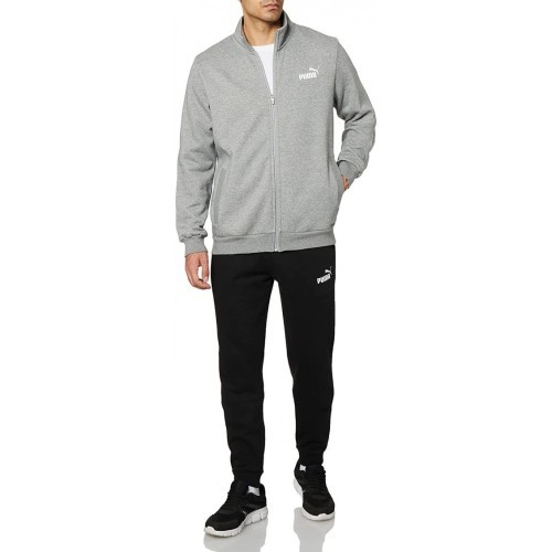 Puma Clean Sweat Suit vīriešu sporta tērps pelēks melns 585841 03