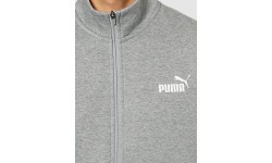 Puma Clean Sweat Suit Men's Tracksuit Grey Black 585841 03